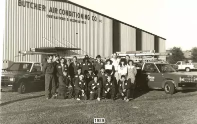 Picture of the Butcher AC company building in 1989