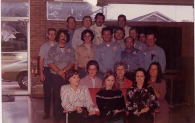 Old photo of the Butcher team