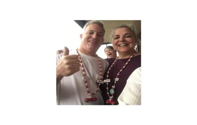 Butcher AC team members at a Mardi Gras parade