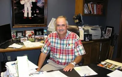 Mr. Butcher working